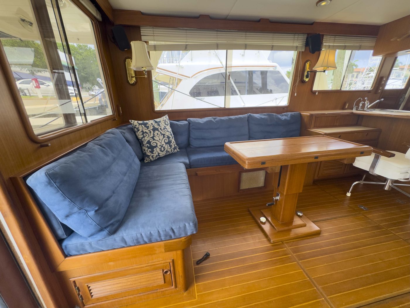 Island Girl interior helm to starboard