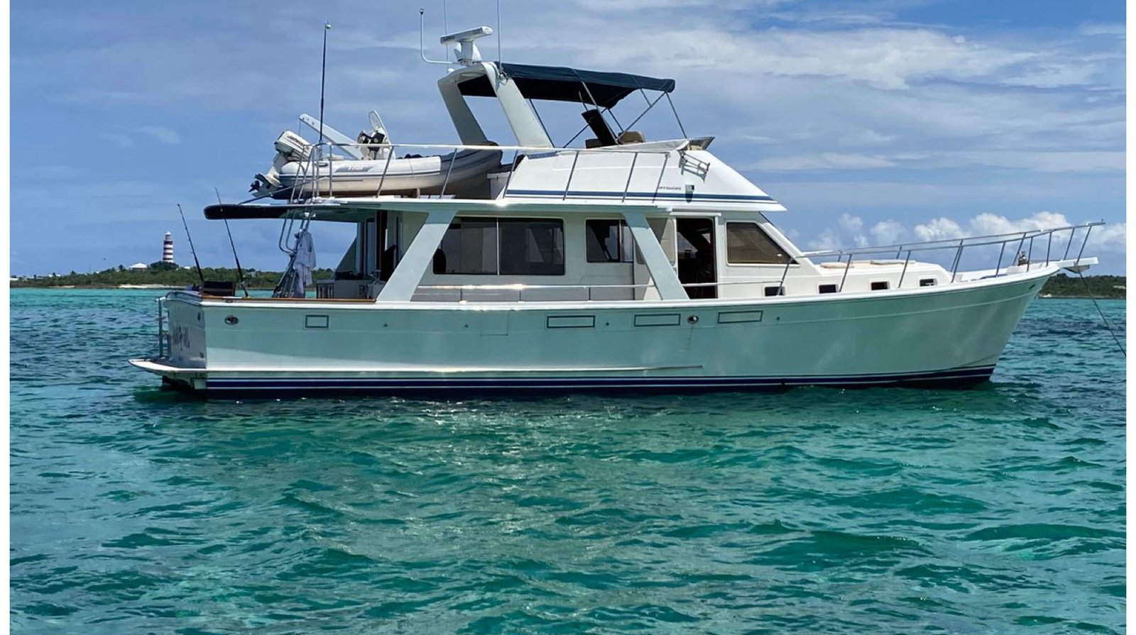1997 Offshore 48 Island Girl on the water